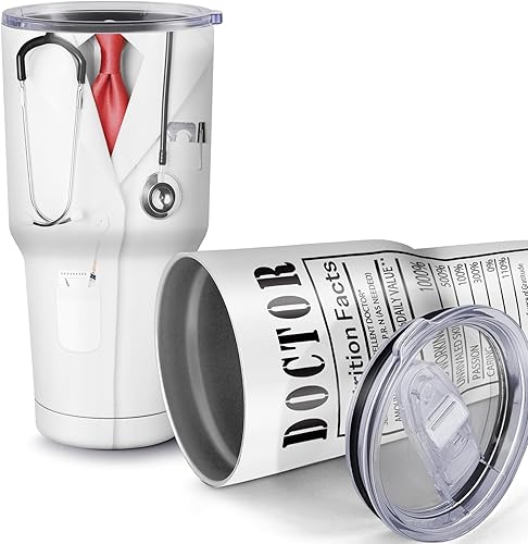 Regalos para el mejor doctor, vaso de 30 onzas, regalos para la escuela de medicina para estudiantes de medicina, regalos de médico para hombres y