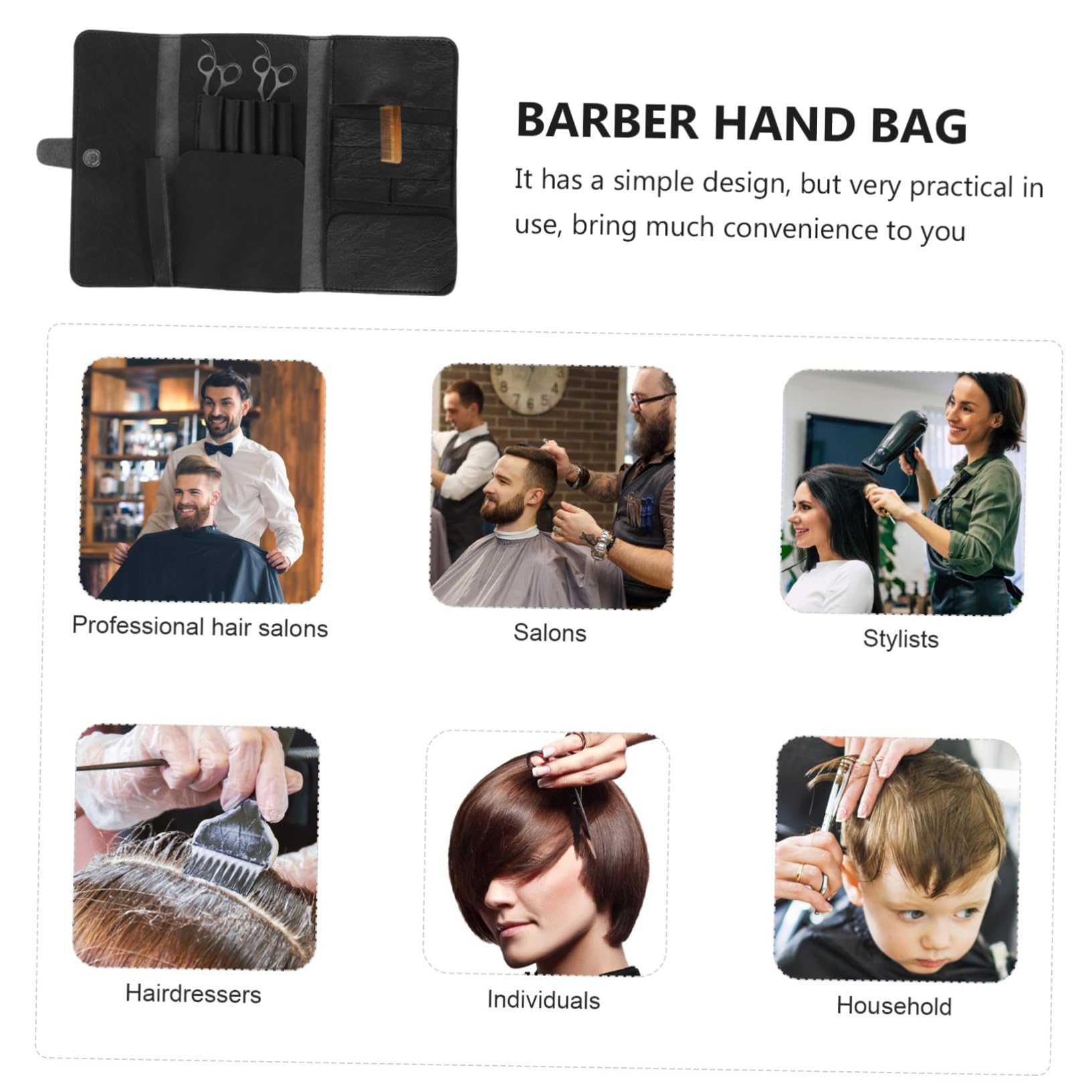 WOFASHPURET Travel Case for Hair Stylist Barber Kit Scissor Organizer Hairdressing Tools Lightweight Strong