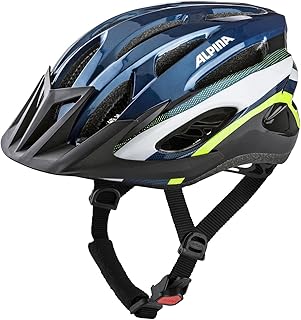 Alpina Sports Unisex - Adult SMU Cycling Helmet, Dark Blue-Neon, 58-61