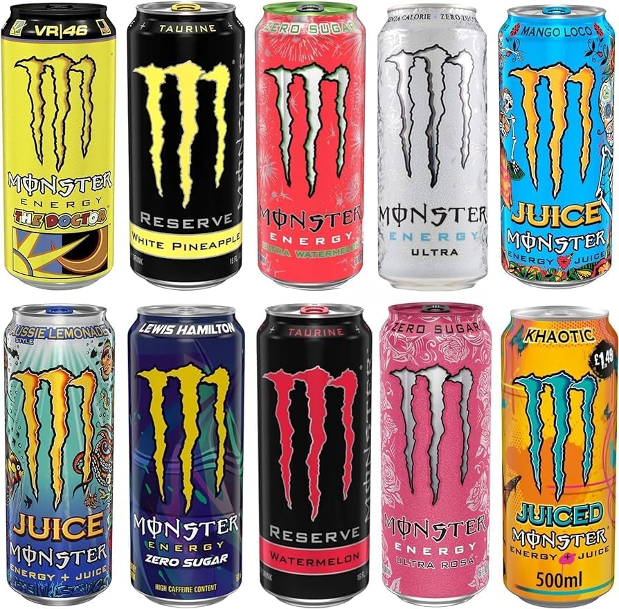 Monster Energy Drink Variety Packs a Powerful Punch But Has a Smooth Easy Drinking Flavour 10 X 500ml (United Kingdom) (B0D6FMHXW1) Amazon Price History, Amazon Price Tracker