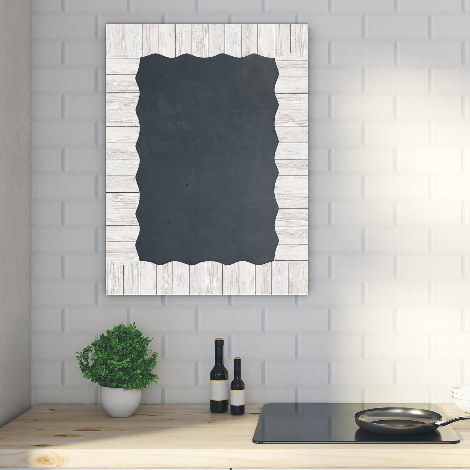 24Pieces Magnetic White Wood Classroom Bulletin Board Border Magnetic Border For Teachers Classroom Strips Decorations For Office Chalkboard Bulletin Board White Decor