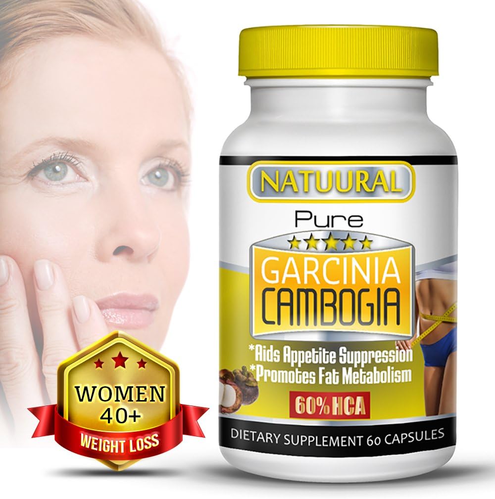 Menopause Supplements Weight Loss, best appetite suppressant for women 40+ Take Garcinia Cambogia Extract, Top Rated Appetite Suppressant To Lose Weight Without The Sacrifice - 100% Pure Extract With 60% HCA On 60 Capsules