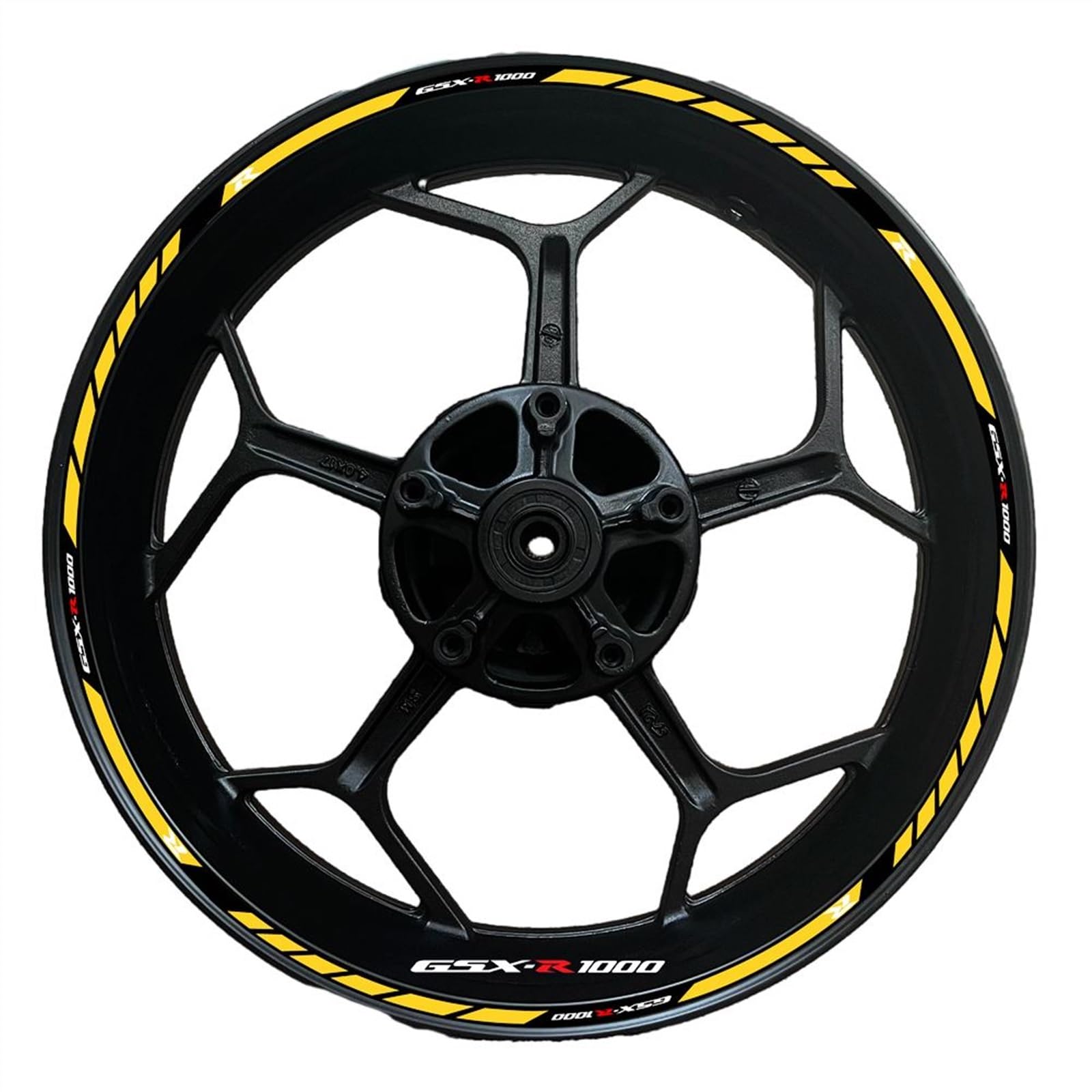 Applique for GSXR1000/R/1000R/S for S&uzuki Motorcycle Rim Decals for Gsx-r 1000 S Wheel Hub for Gsxr1000/R1000 Reflective Stickers(16)