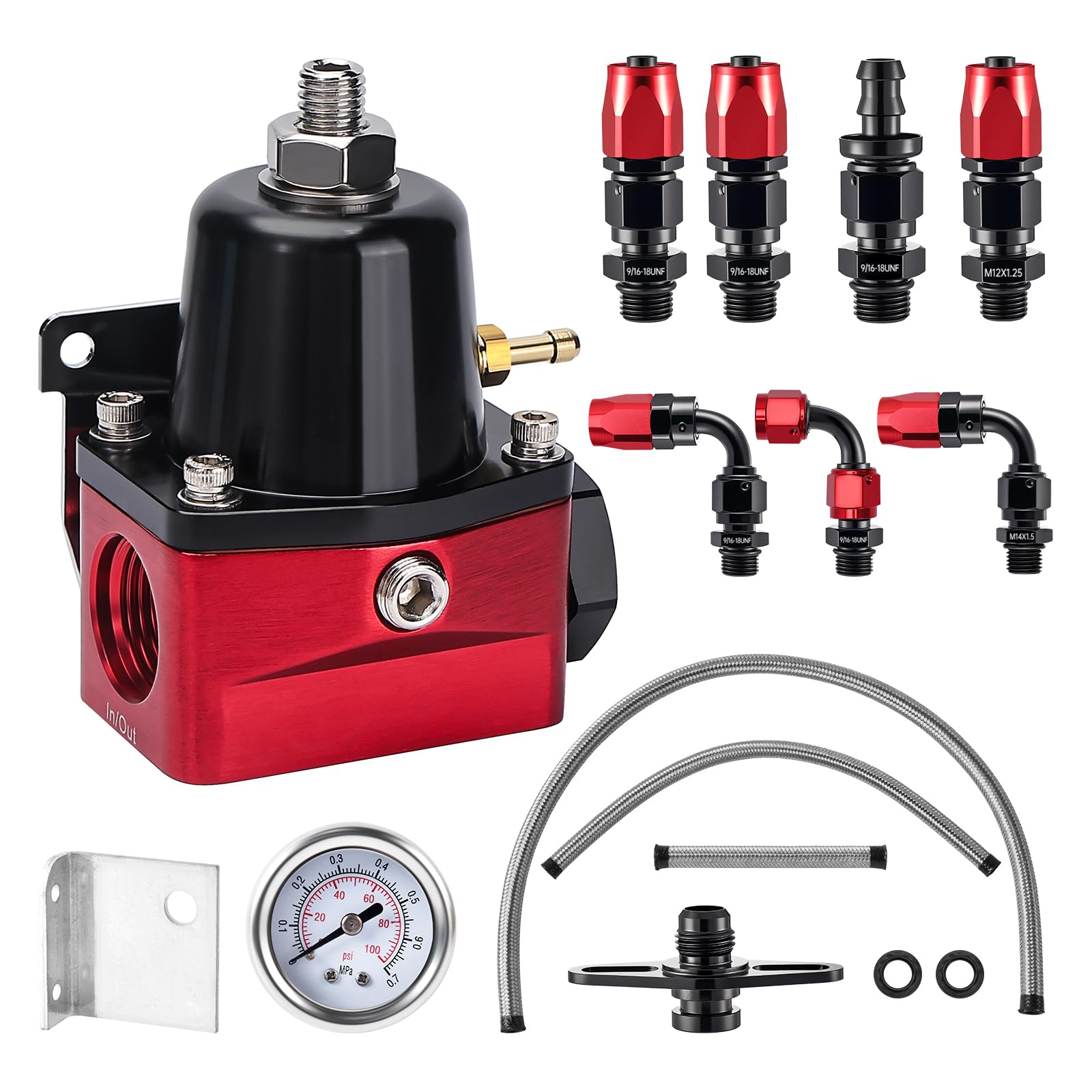 EVIL ENERGYFuel Pressure Regulator 6AN EFI Bypass Return Adjustable (30-70PSI)Global Recycled StandardGlobal Recycled StandardGlobal Recycled Standard