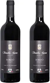 Kit 2 Vinhos Bordô Suave Família Carra 750 ml Gourmet Present Drink Especial Natal Coquetel Exótico Premium