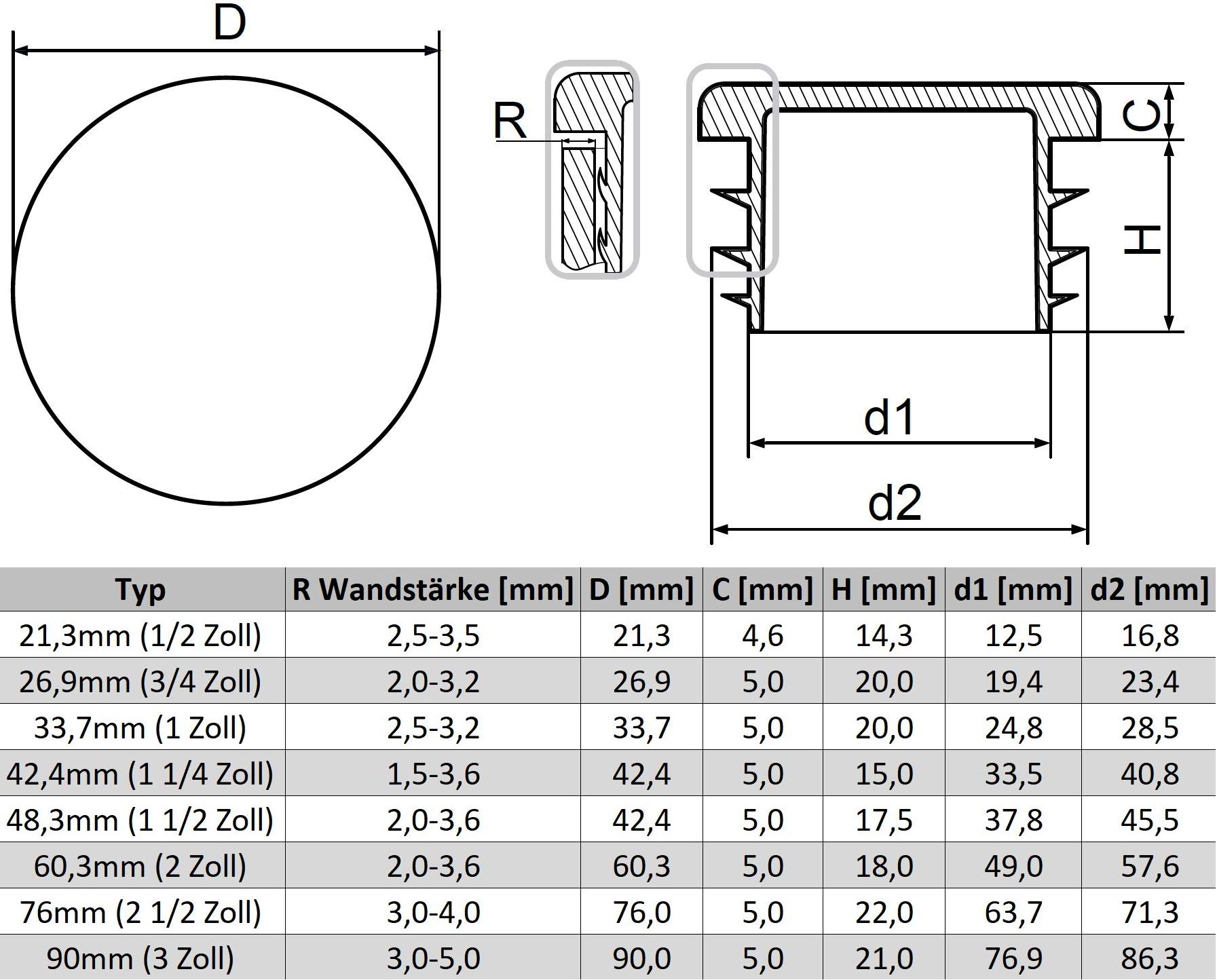 De Beer Manchet 66W - Recht, wit, TPE - Voor 38-45 mm pijp - 48 mm buiten