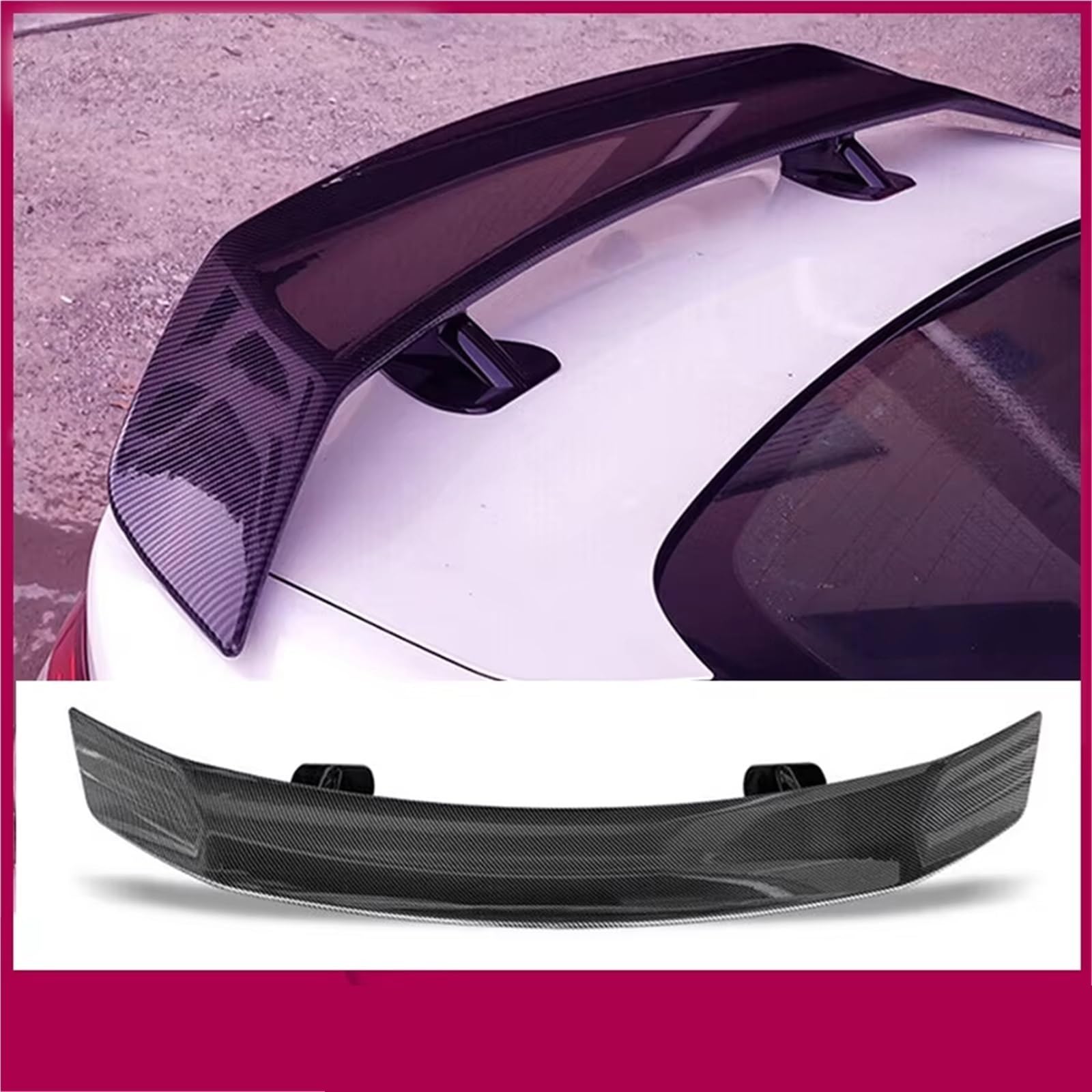 Spoiler Posteriore Dell'auto Spoiler Universale Per Bagagliaio Senza Coda Per Auto Da 53 Pollici Per Accessori Per Spoiler Per Auto In Fibra Di Carbonio Ad Ala