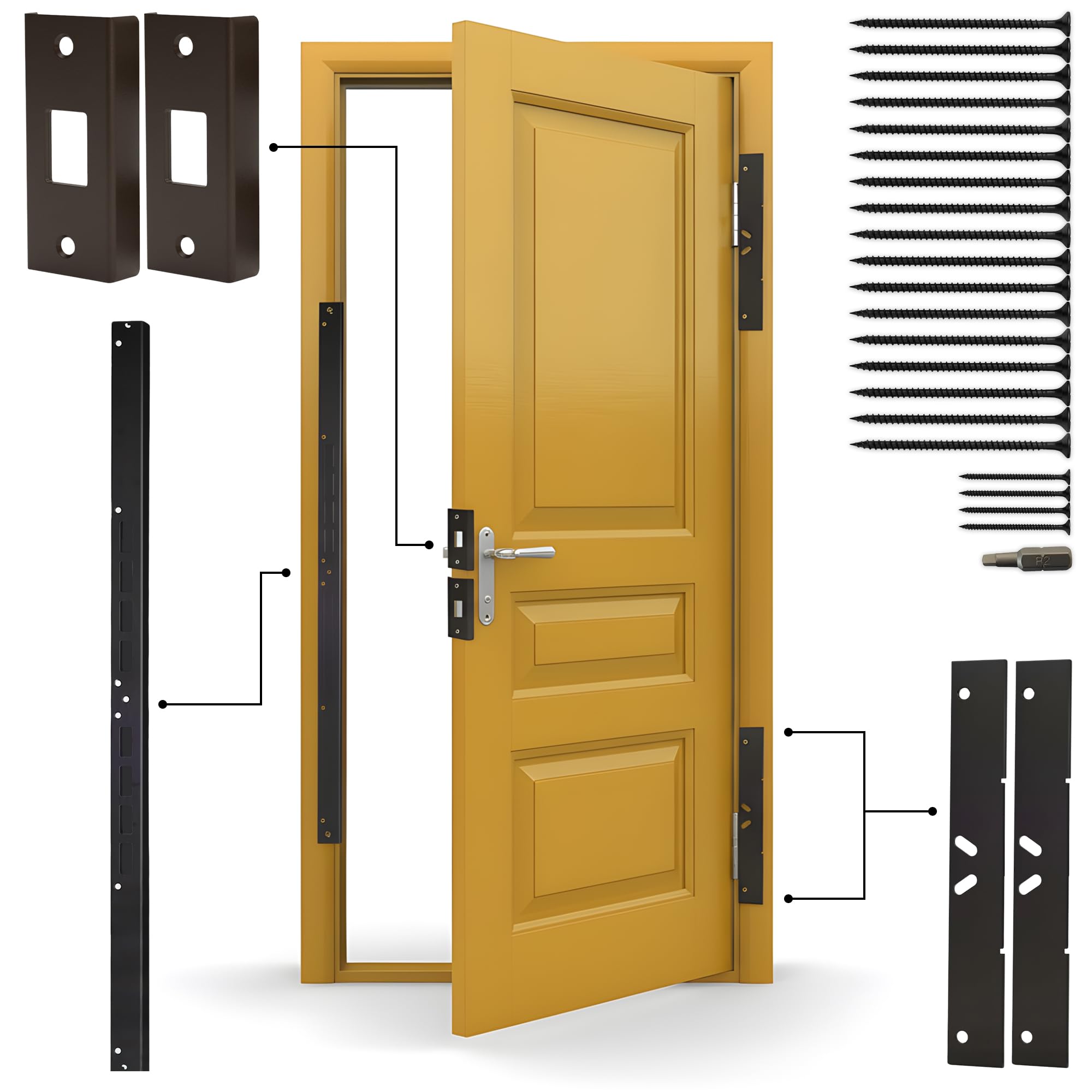 Armor Concepts SET-EZA-22000 Entry Door, Aged Bronze