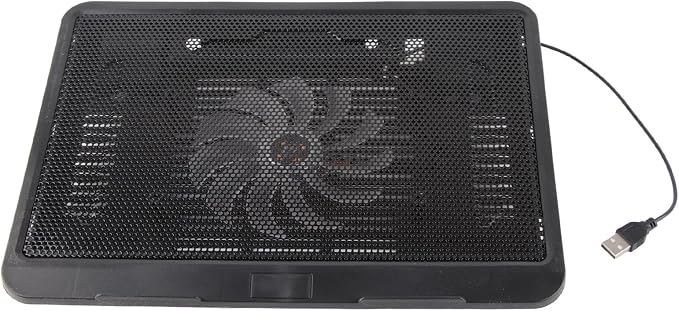 Base enfriadora para laptop con ventilador y estructura metálica miniatura 3