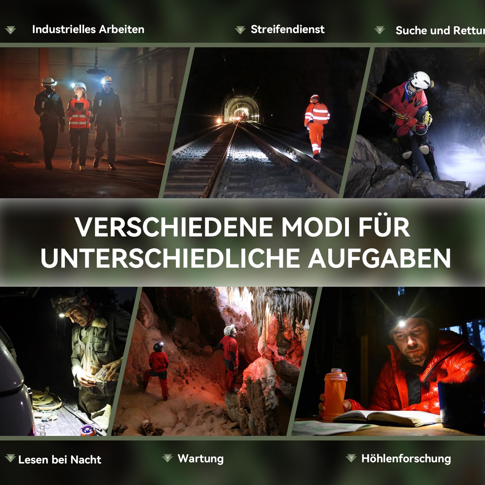 Sofirn HS42 Stirnlampe LED Wiederaufladbar 2100lm, Rot- & Weißlicht, IPX6 | Rotlicht, Weißlicht, Thrower & Flood, IPX6 Wasserdicht, Helmlampe, USB-C, Camping, Wandern