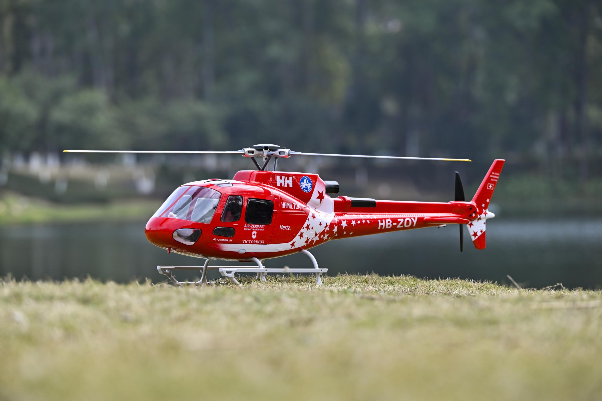 TOUCAN RC HOBBY FLYWING AS350 - Elicottero radiocomandato, modello di aereo RC, con motore brushless RTF Flysky I6S