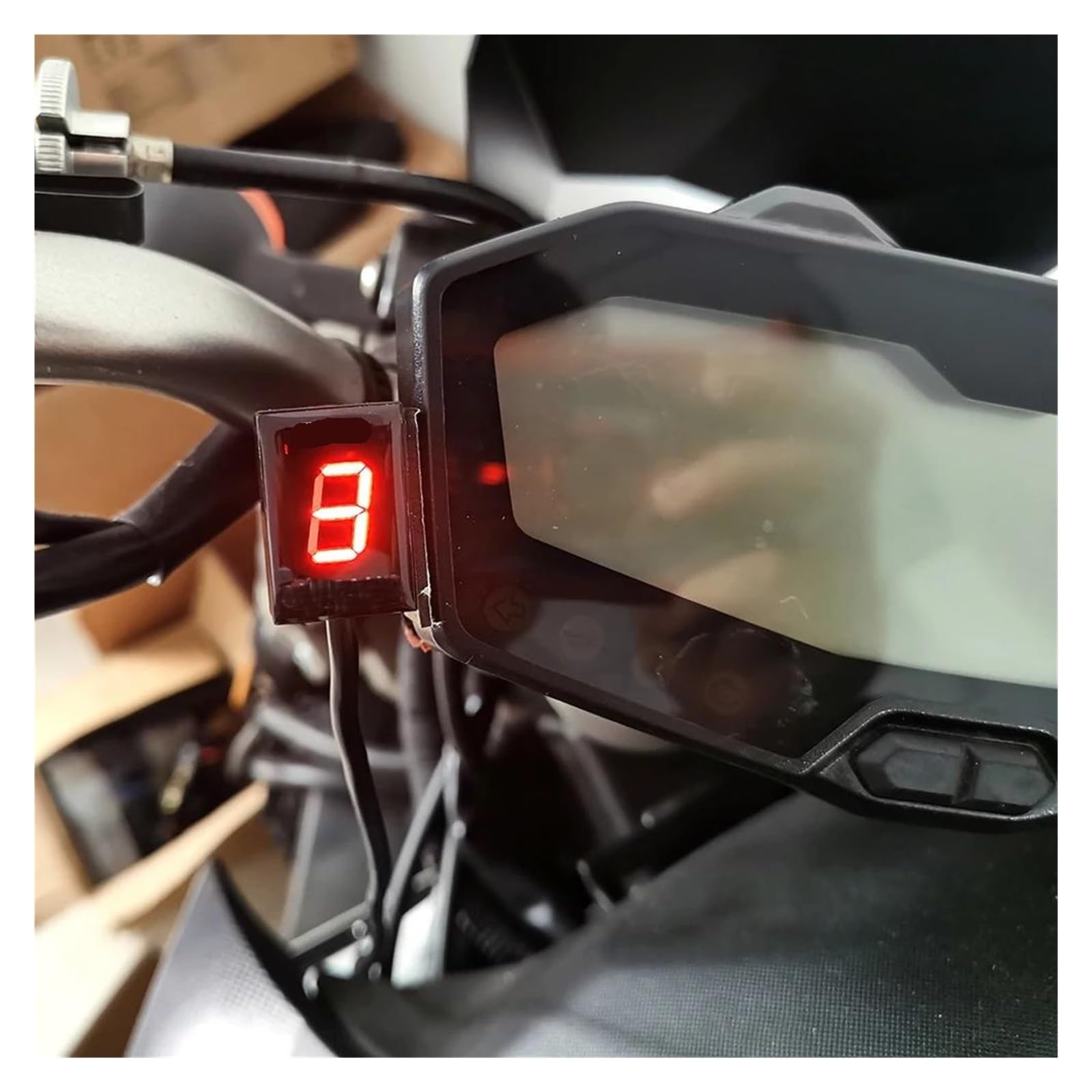Indicatore Di Marcia Per Yamaha YZF-R1 (2001-2008) - Accessorio Moto Con Display A 6 Livelli(Red)