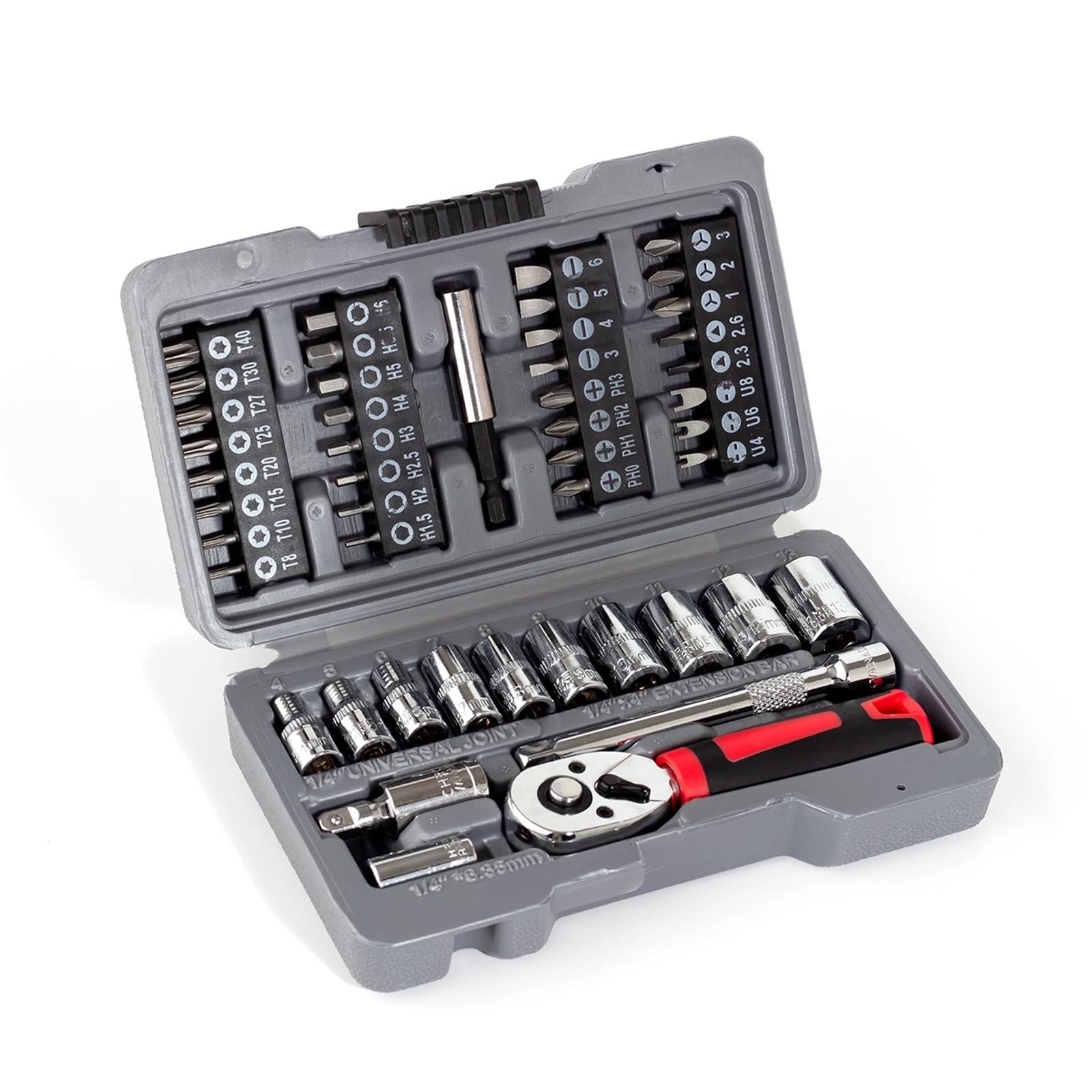 KHfgDHG Ratchet Torque Wrench Screwdriver Set Magnetic Bits Sockets Head Household Multifunctional Hand Tools Kits