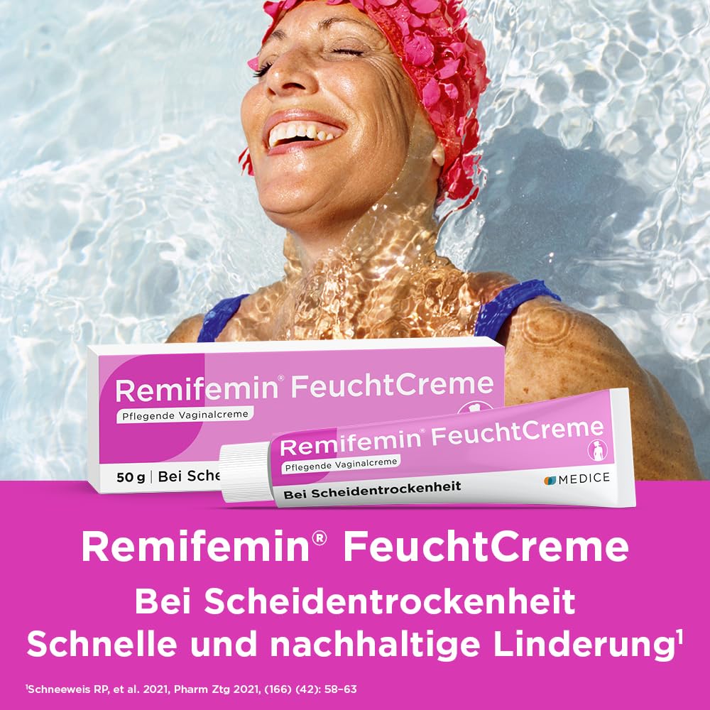 Remifemin FeuchtCreme 2 x 50 g Sparset - bei Scheidentrockenheit - hormonfrei - mit Hamameliswasser - Feuchtcreme bei Scheidentrockenheit