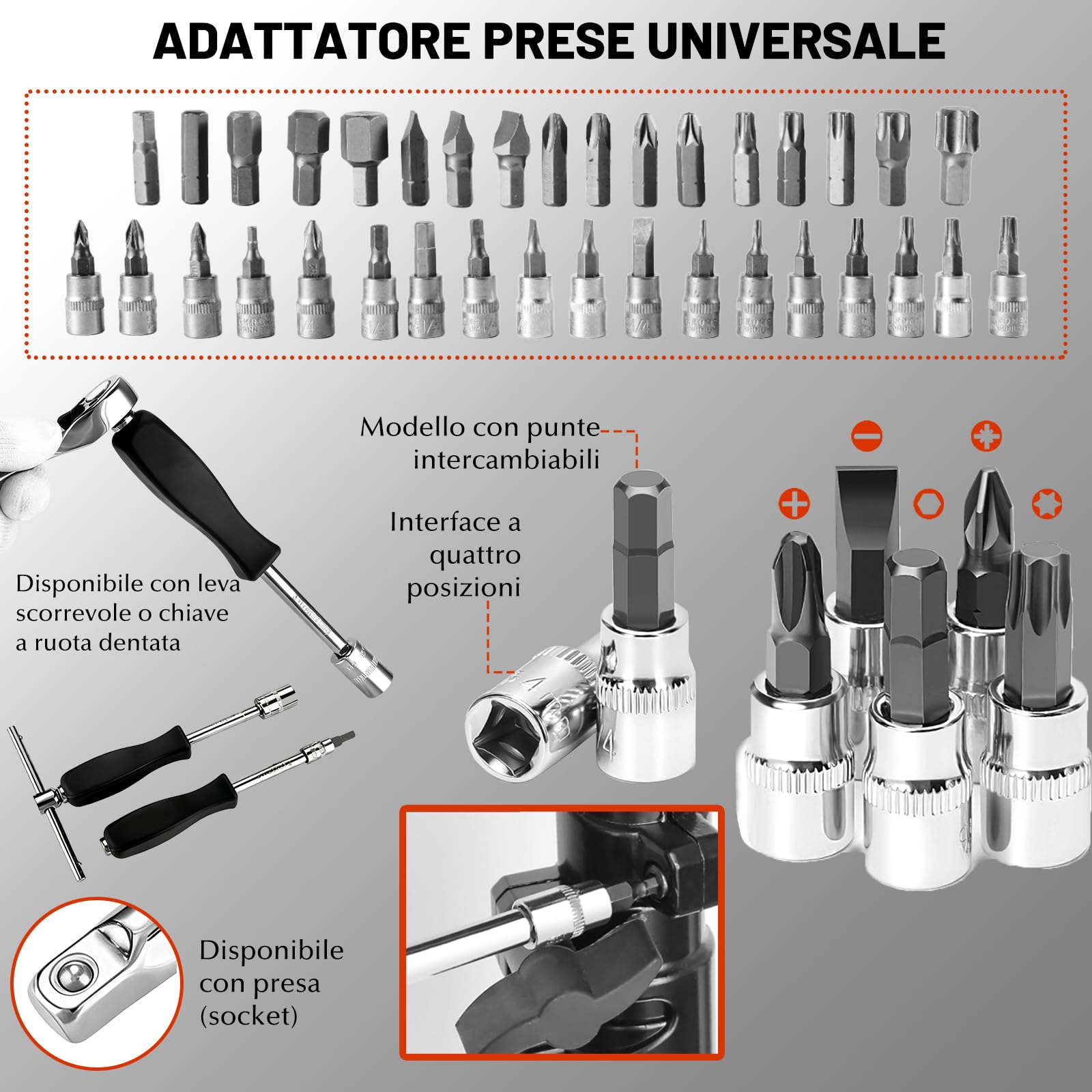 ISE 108 Pezzi Cassetta Attrezzi Completa, Set Attrezzi da Lavoro Include Cacciaviti, Accessori, Chiavi a Bussola e Chiavi a Cricchetto, Ideale per Fai da Te e Uso Domestico