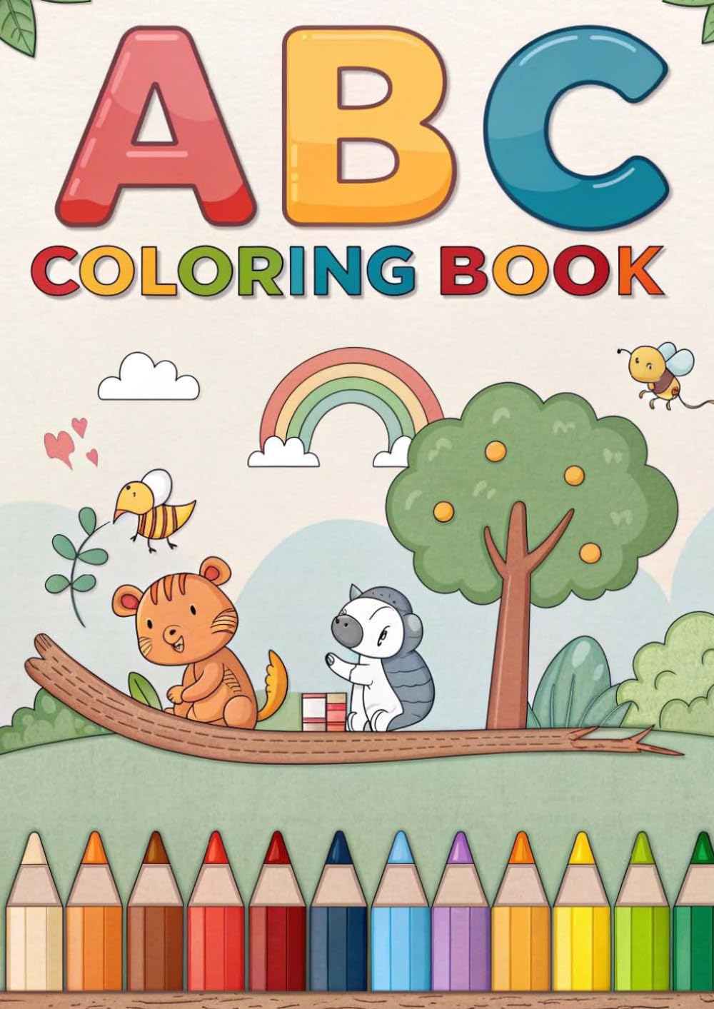 ABC Coloring Book for Kids: Fun Alphabet Coloring Pages for Early Learning: A to Z Coloring Pages with Cute Animals & Objects | Perfect for Toddlers and Preschoolers Ages 3-12 (Coloring Books)