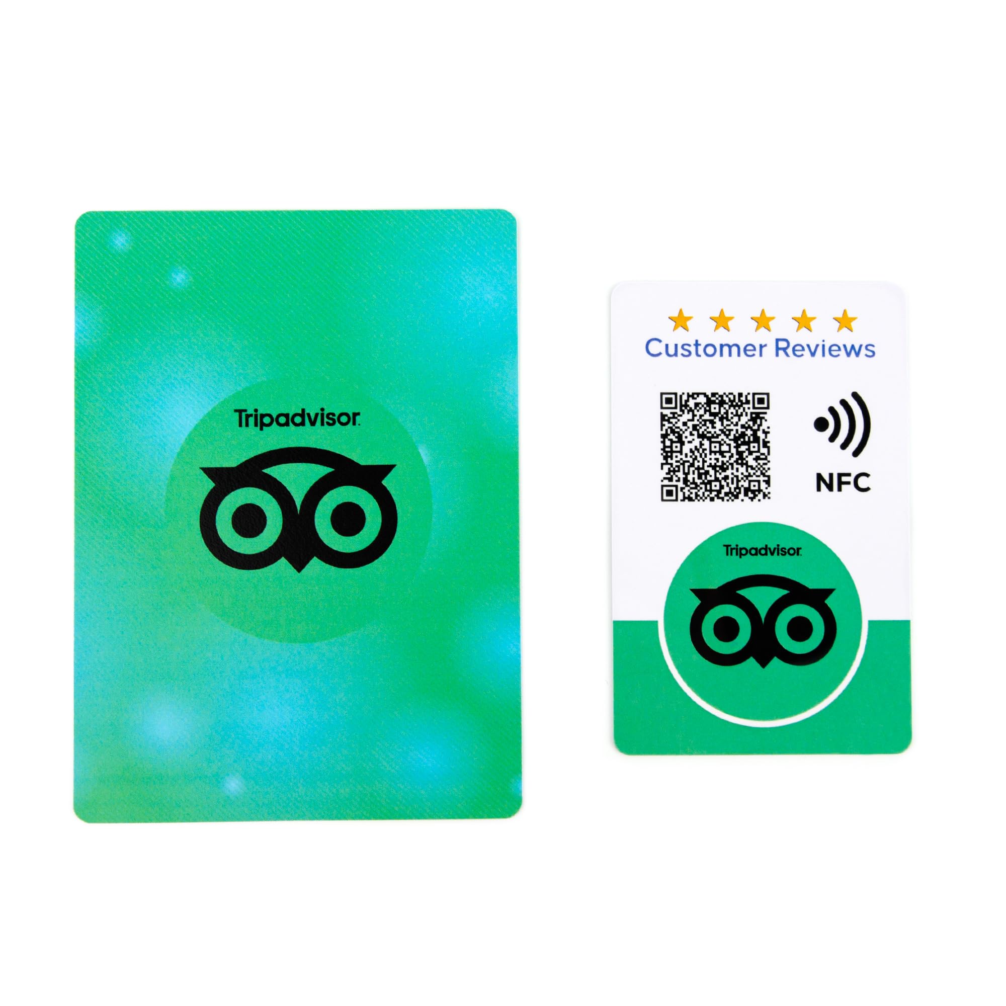Recensioni & Social Media Follow Card - NFC & QR Contactless - Smart Tap Digital Card per Google, Tripadvisor e Social Media (Instagram, TikTok, Facebook) (Recensione di Tripadviser)