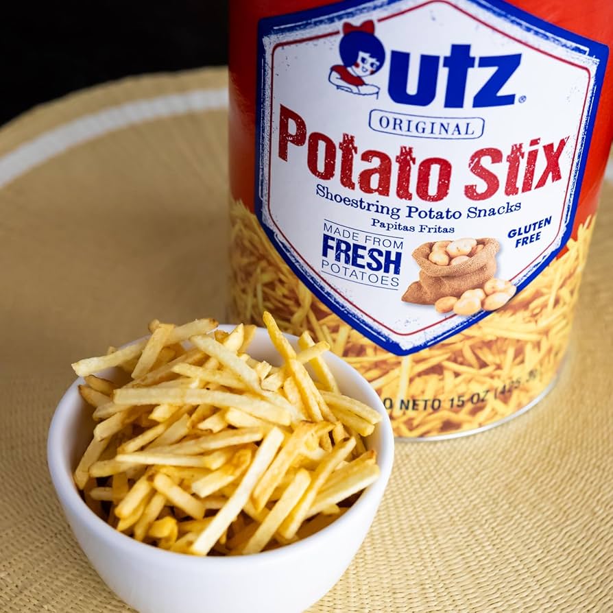 ぽてと Amazon.co.jp: Utz Potato Stix, Original – 15 Oz. Canister