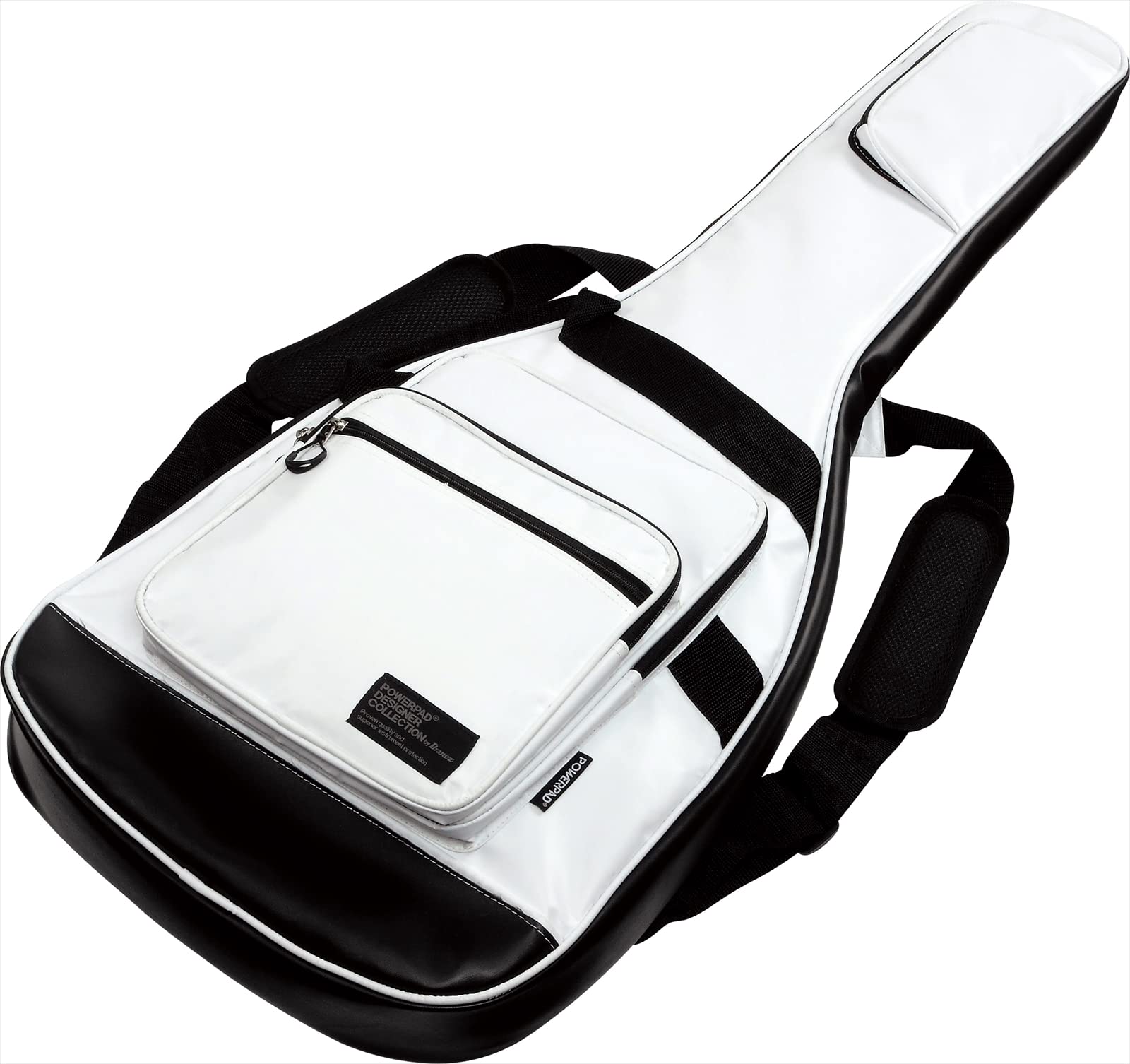 Ibanez Torba na gitarę elektryczną o sportowym wzornictwie i kolorowaniu materiału PCW, biała, __PLACEHOLDER_BRAND_10__ __PLACEHOLDER_BRAND_10__ ーー, PVC torba na gitarę elektryczną w sportowym stylu