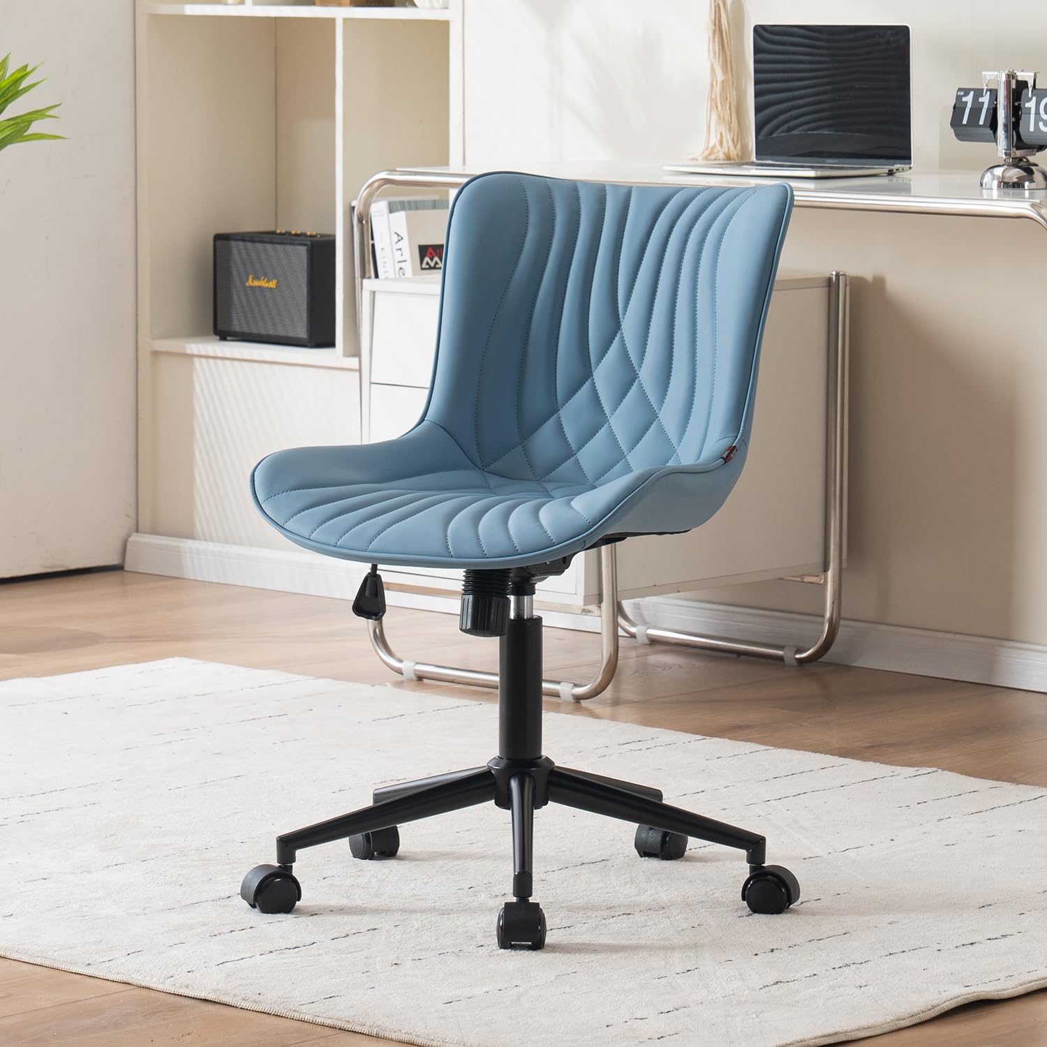 YOUTASTE Ergonomische Bureaustoel Kunstleer met Wielen