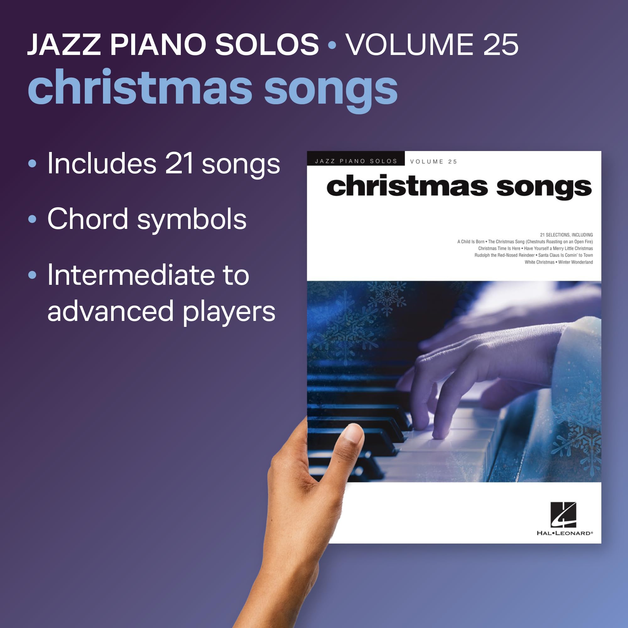 Christmas Songs (25): Jazz Piano Solos Series Volume 25