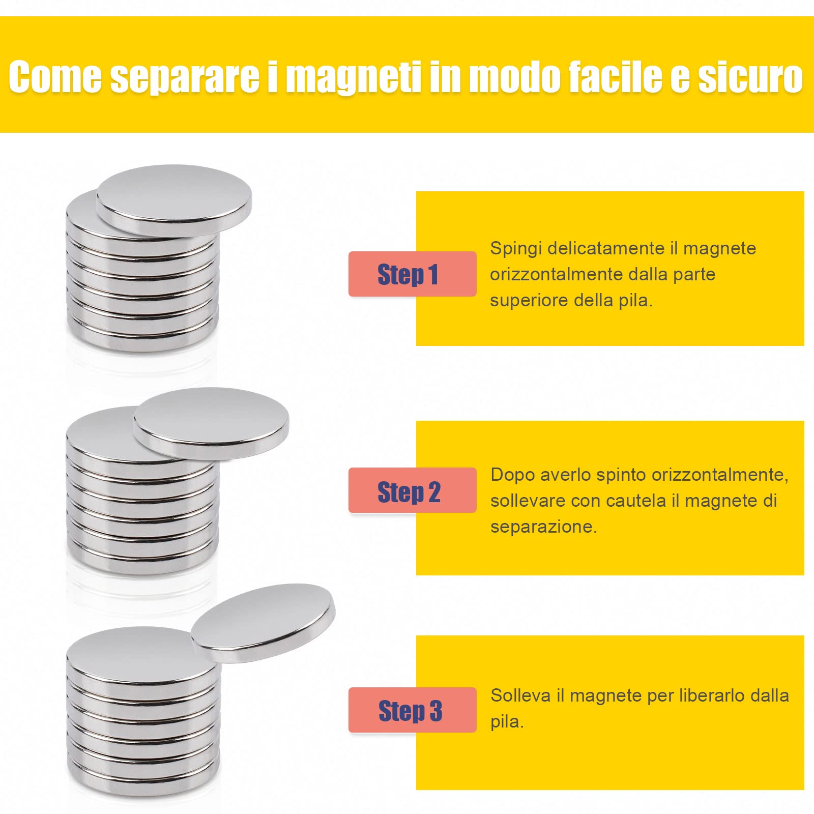 52 Magneti Autoadesivi Al Neodimio 10x2mm - Forti E Rotondi Per Frigorifero, Lavagne E Decorazioni - Foto 8
