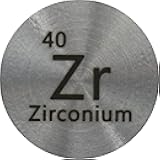 Zirconium (Zr) 24.26mm Metal Disc 99.4% Pure for Collection or Experiments