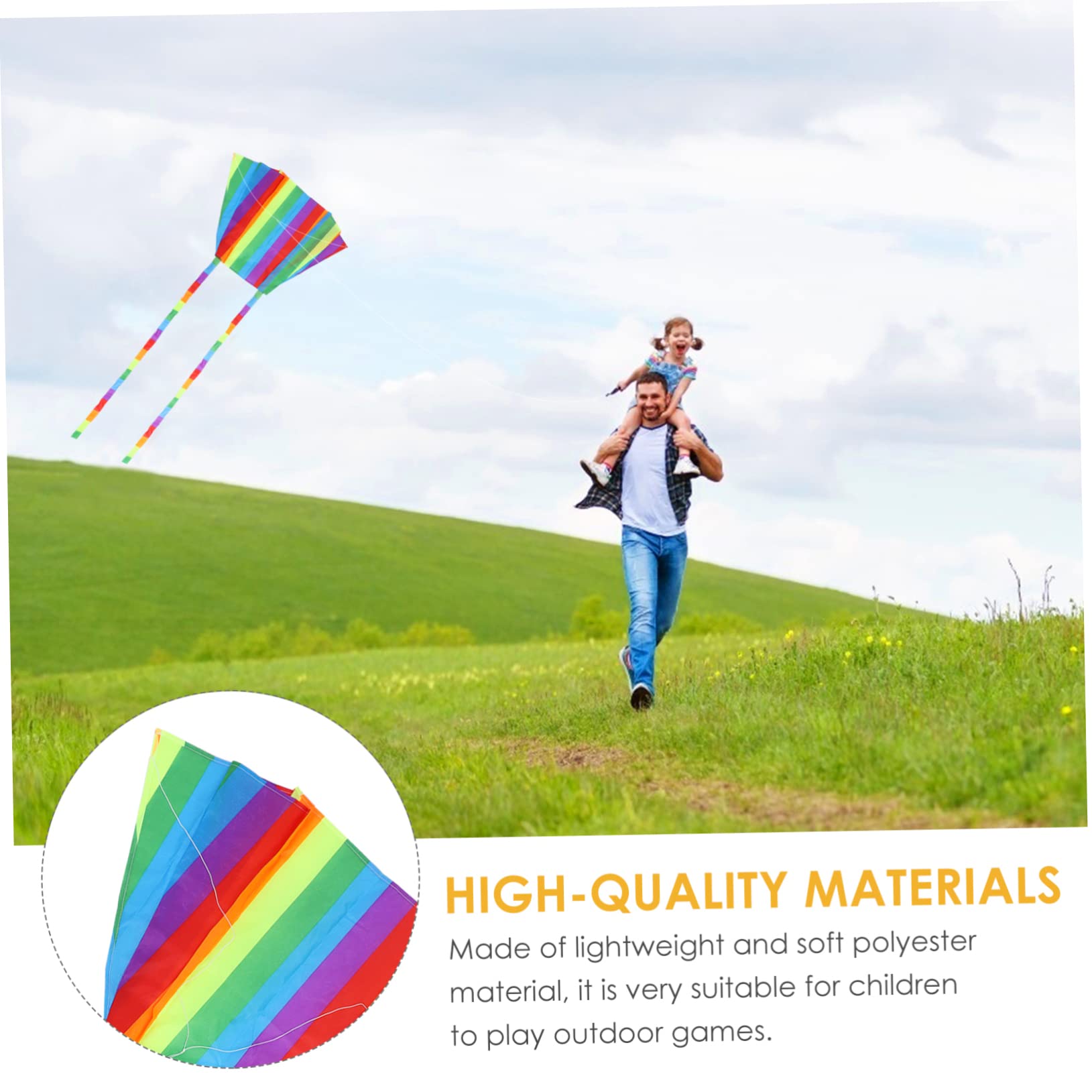 IMIKEYA 1Set Cartoon Kite Easy to Fly Long Tail Outdoor Kites for Boys Fun for Playtime Safe Material Great Present for Family Activities