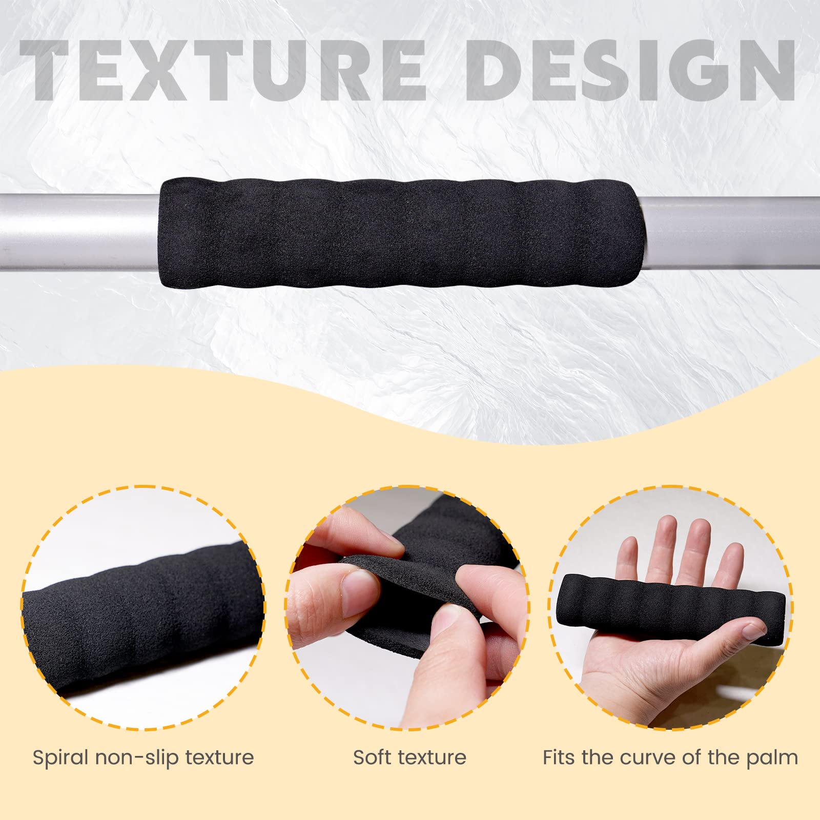 Poignées de pagaie de kayak, design ergonomique, tissu durable, surface antidérapante, 2 pièces en plusieurs couleurs, pour kayak, canoë et activités nautiques