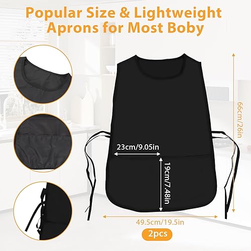 Miniatura 2 de MVVM Delantal de limpieza para adultos, delantales impermeables para limpieza, para pintura artística, zapatero, pintores, cocina de trabajo