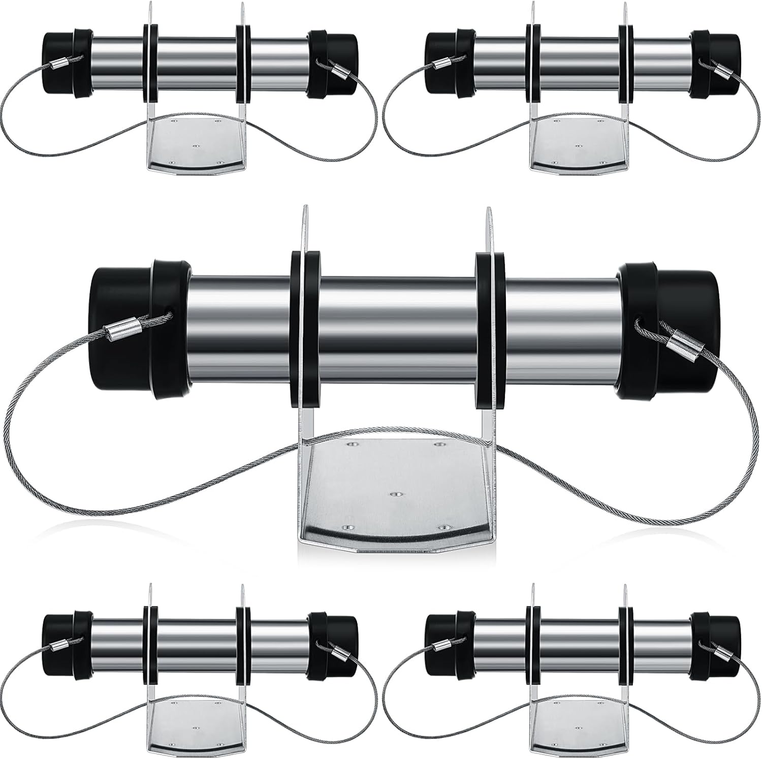 Datanly 5 Pcs Trailer Document Holder Aluminum 15/8"x97/