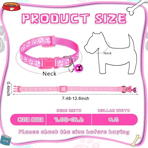 Miniatura 2 de Mixweer 24 collares para cachorros pequeños, collares de identificación para cachorros recién nacidos, suministros para perros pequeños, gatos,