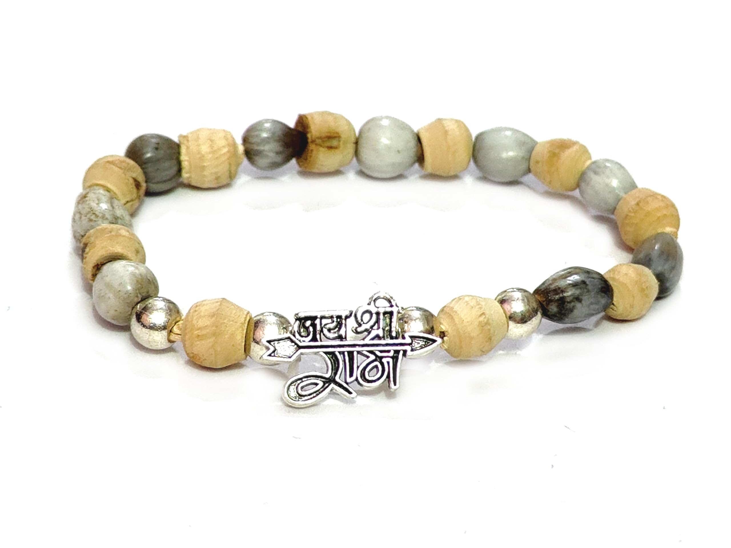 Shri Krishna Tulsi Beads Bracelet | Lucky Charm Protection Bracelet For Men & Women | Mala Beads Spiritual Bracelet