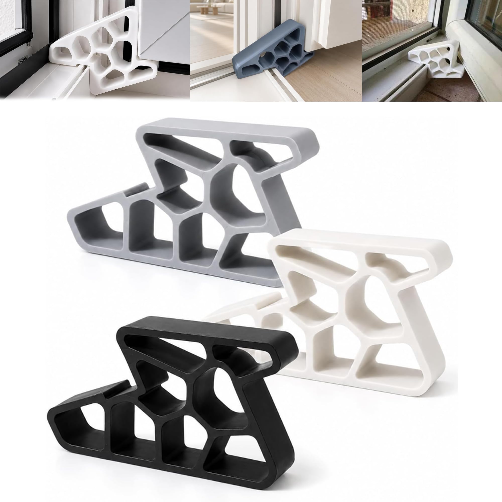 Secure Track Door Stop — Cushion the Impact, Protect Your Doors and Rails，3