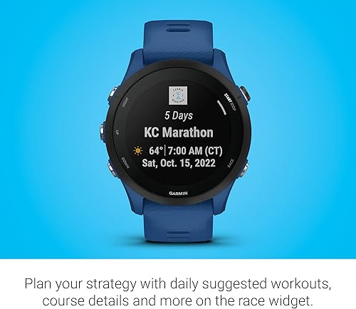 Miniatura 6 de Garmin Forerunner 255, reloj inteligente GPS para correr, información avanzada, batería de larga duración, azul marea