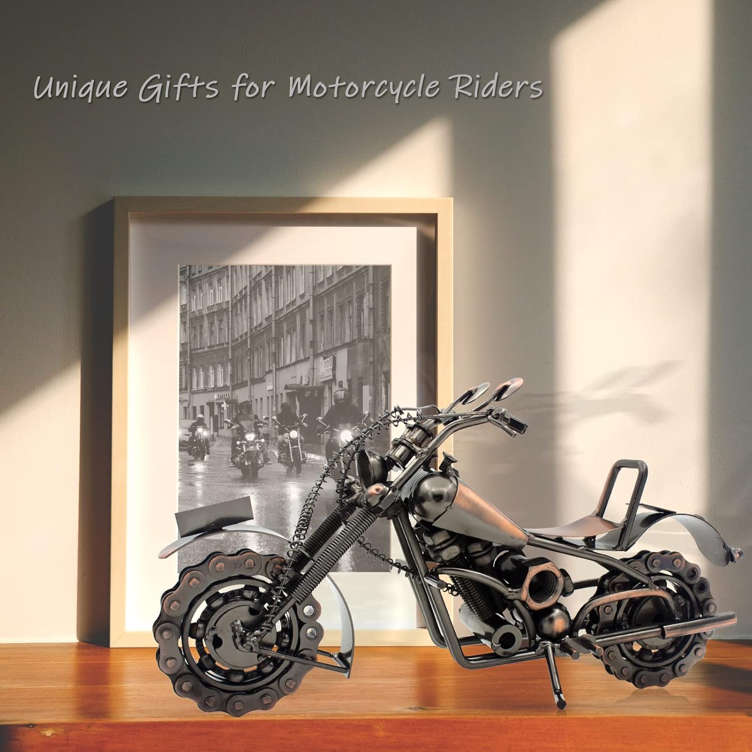 Motorcycle Gifts for Men 12 Inch Vintage Handmade Jordan Ubuy