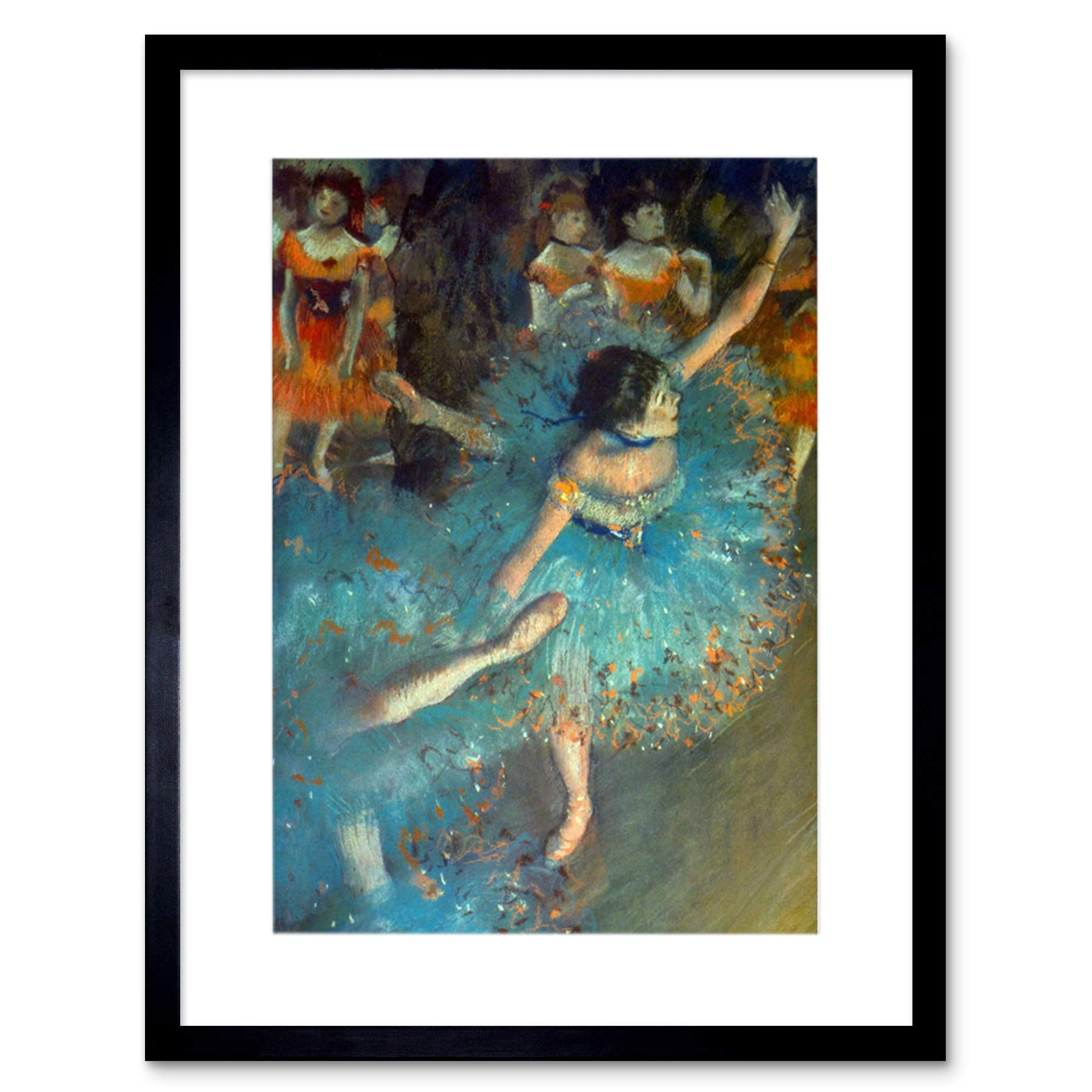 Artery8 Edgar Degas Dancer Old Master Bedroom Home Decor 12X16" Framed Wall Art Print from B&Q