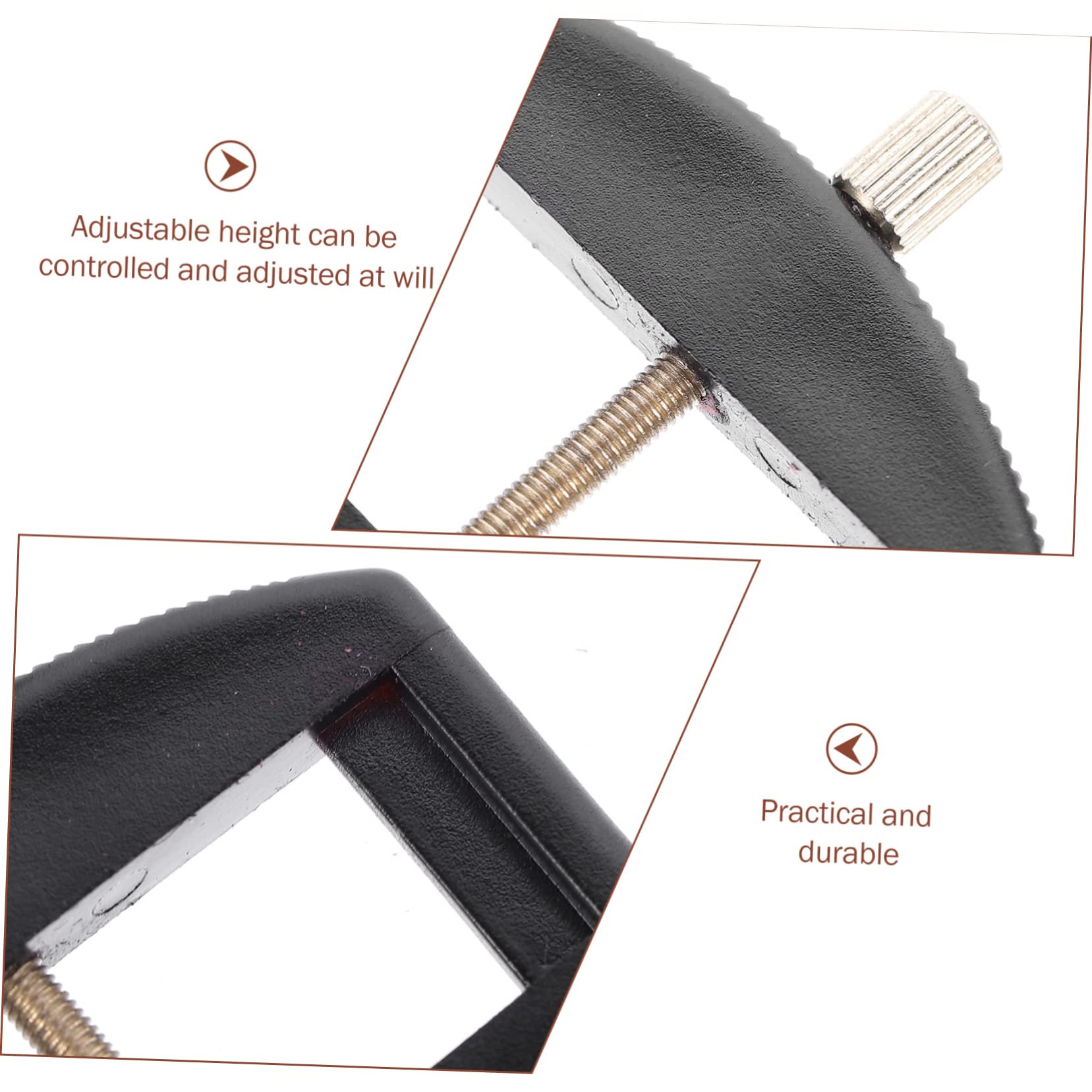 Strumento Cambio Corda Violino 1/4-4/4 Altezza Regolabile | Nero, Plastica e Placcatura Ferro, Segno Preciso Sul Ponte, Accessorio per Violino