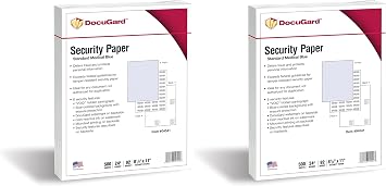 DocuGard Medical Security Papers, 24 lb Bond Weight, 8.5 x 11, Blue, 500/Ream (Pack of 2)