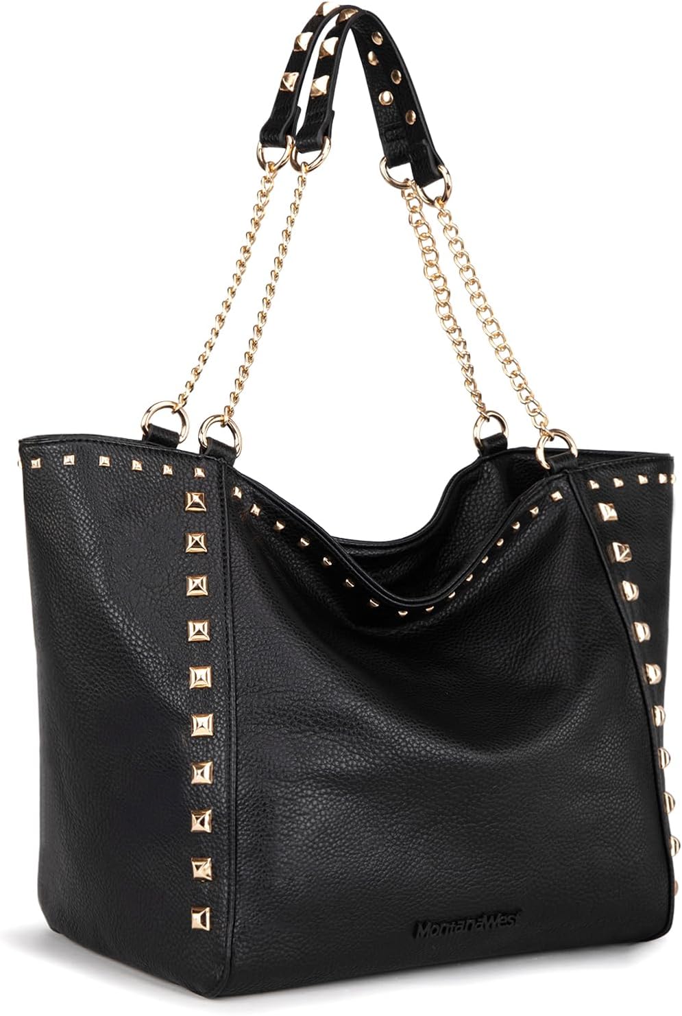 Montana West Large Tote Bag for Women Oversized Shoulder Purses with Chain Handbags