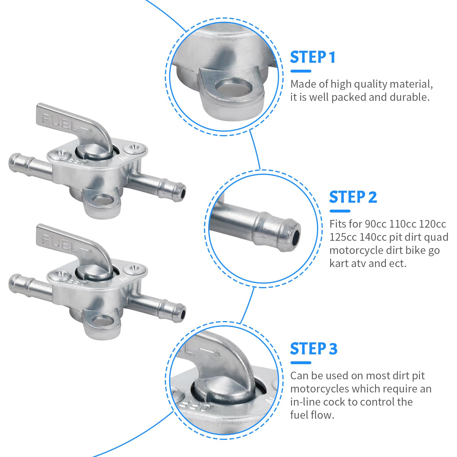 Per Gruppo Interruttore Valvola Serbatoio Carburante Generatore - Foto 14