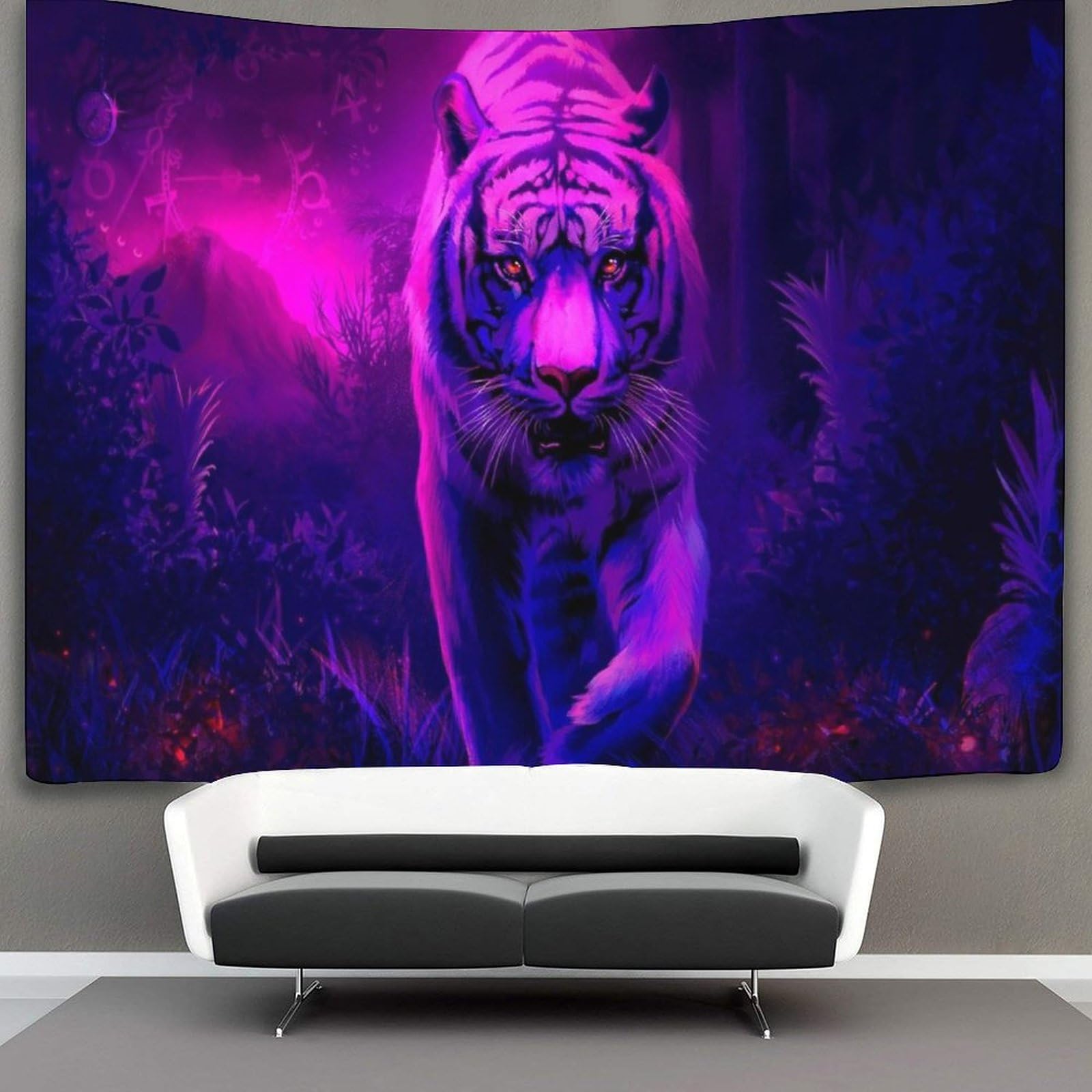 kaiyun Tiger Tapestry Animal Tapestries 3D Wall Hanging Home Decorations for Room 150cmx200cm