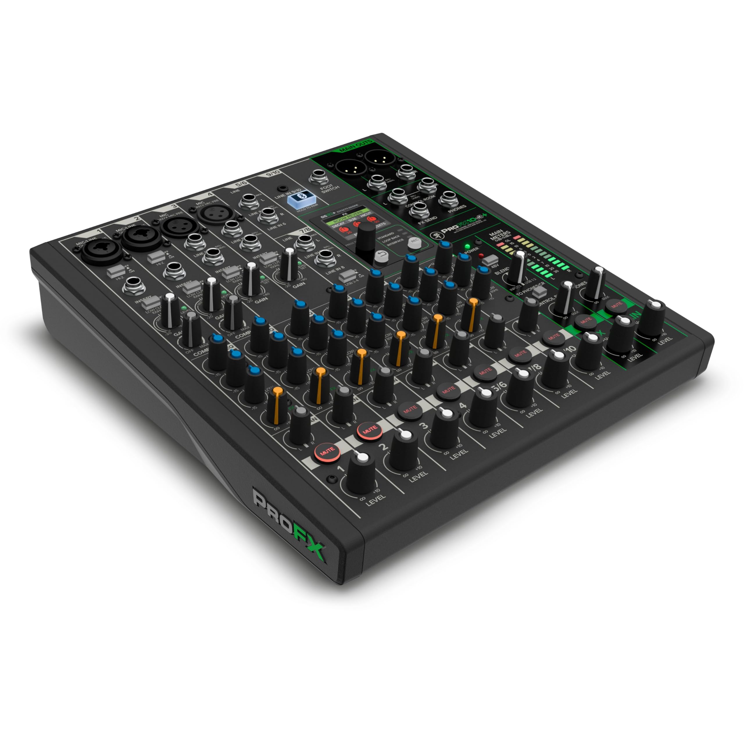 Mackie ProFX10v3+ 10-Kanal Analogmischpult mit USB und Bluetooth