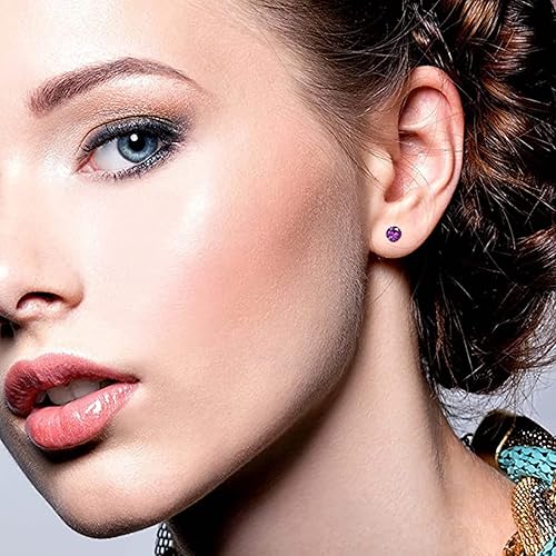 Miniatura 5 de 8 pares de aretes de plástico antialérgicos para orejas sensibles, incluyen 8 pares de aretes de silicona suave, aretes de plástico para mujer,