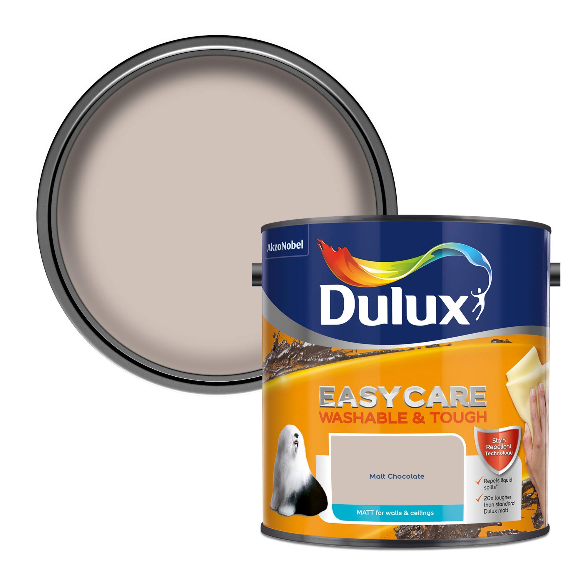Dulux Easycare Matt Malt Chocolate 2.5L