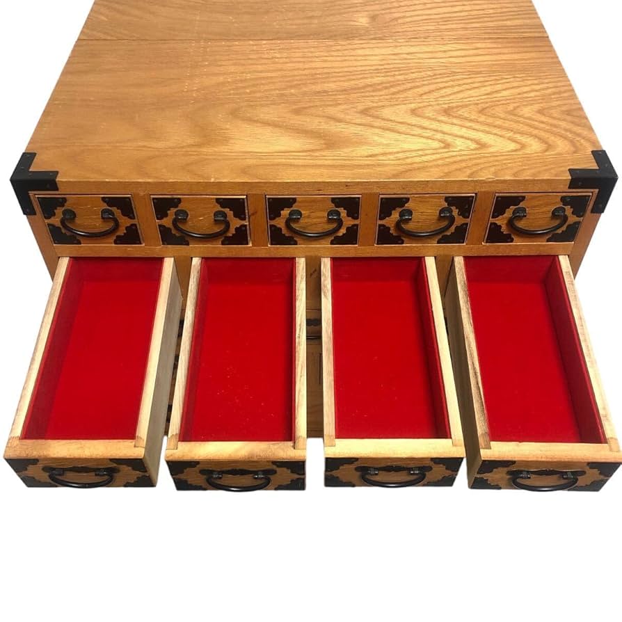 Amazon.co.jp: 【良品】薬箪笥タンス漢方5段17杯昭和レトロ大正