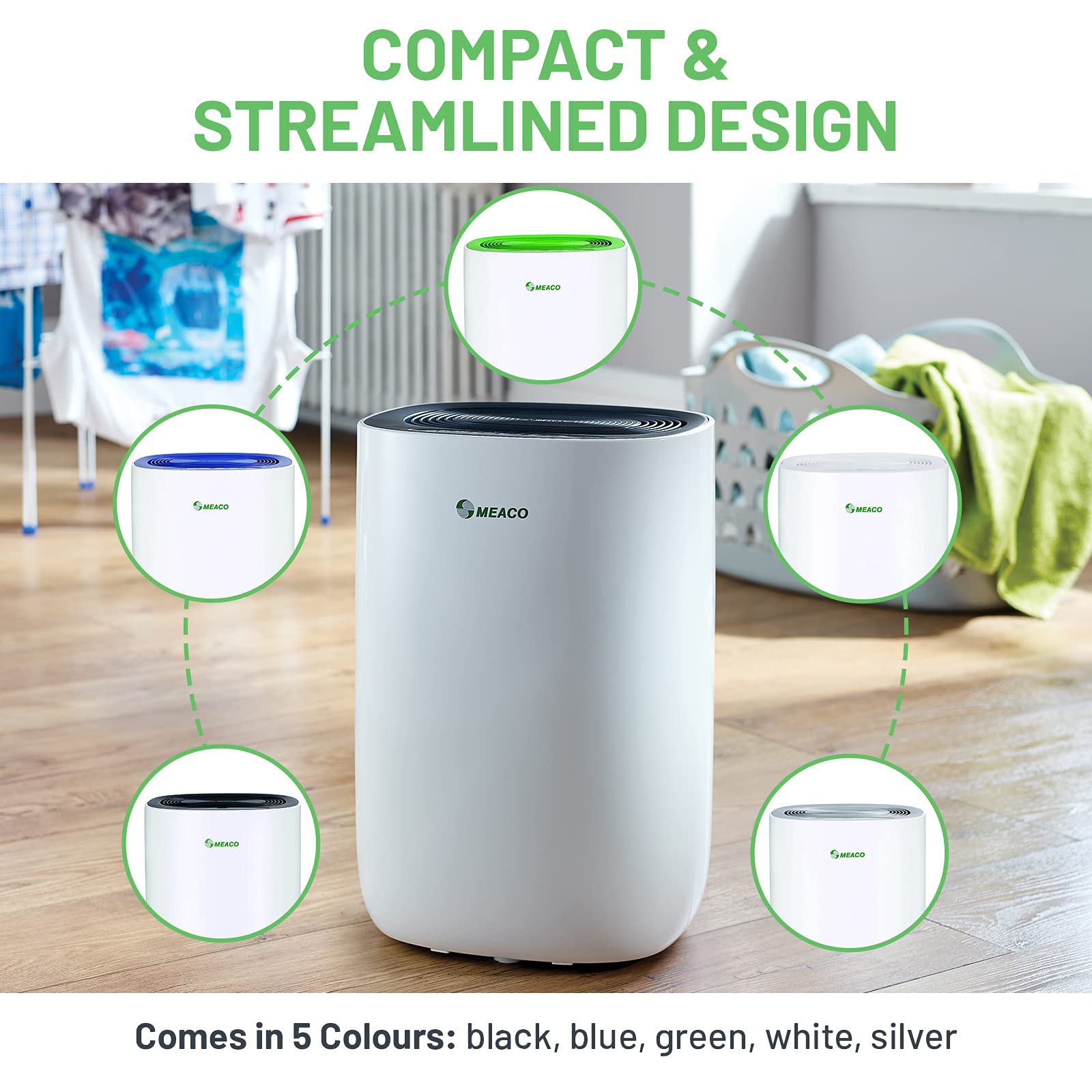 Meaco MeacoDry ABC Dehumidifier (Black) 12L Ultra Quiet Dehumidifier