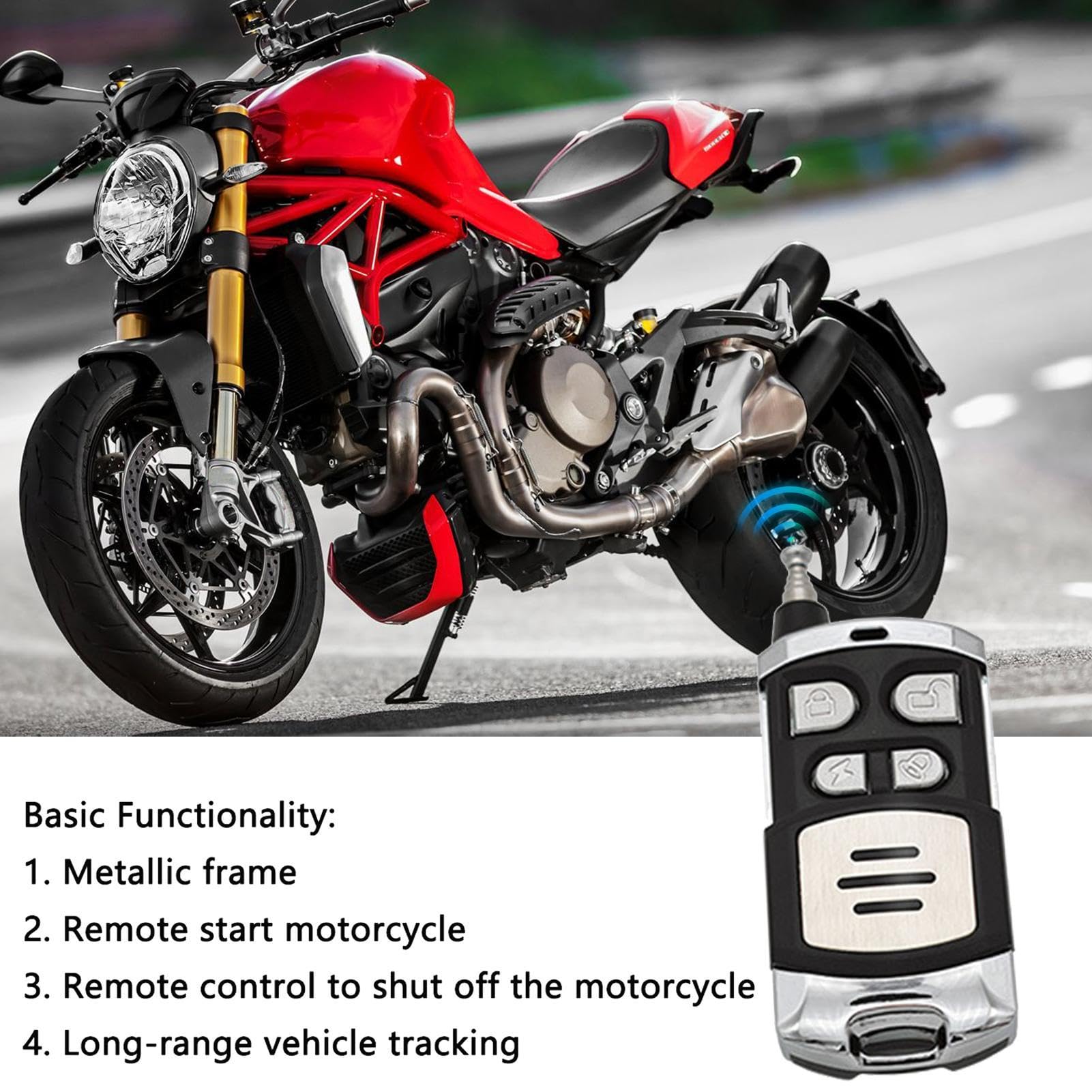 Alarme pour moto Dispositif d'alerte de véhicule, accessoire | Alarmes antivol télécommande accessoire d'alerte et de sécurité pour motos scooters vélos