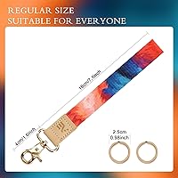 Vista 142 de Ecovision - Llavero con correa para llaves, llaveros de pulsera con 2 argollas para llaves para mujer