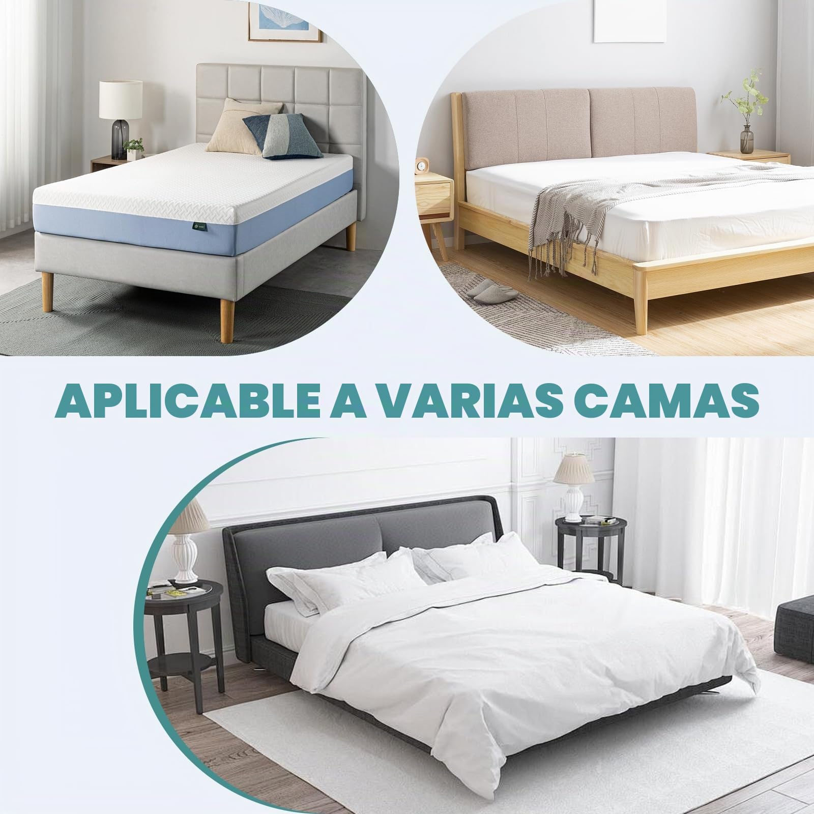 Soporte para Colchón Hundido Arregla Camas Hundidas Almohadilla de Inserción de Espuma de Alta Densidad 40D, Tablas de Soporte de Colchón, Soportes de Colchón Hundido Almohadilla de Espuma para Camas